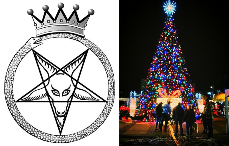Satanic Tree GOP congressman slams museum's 'offensive' Satanic Christmas tree ...