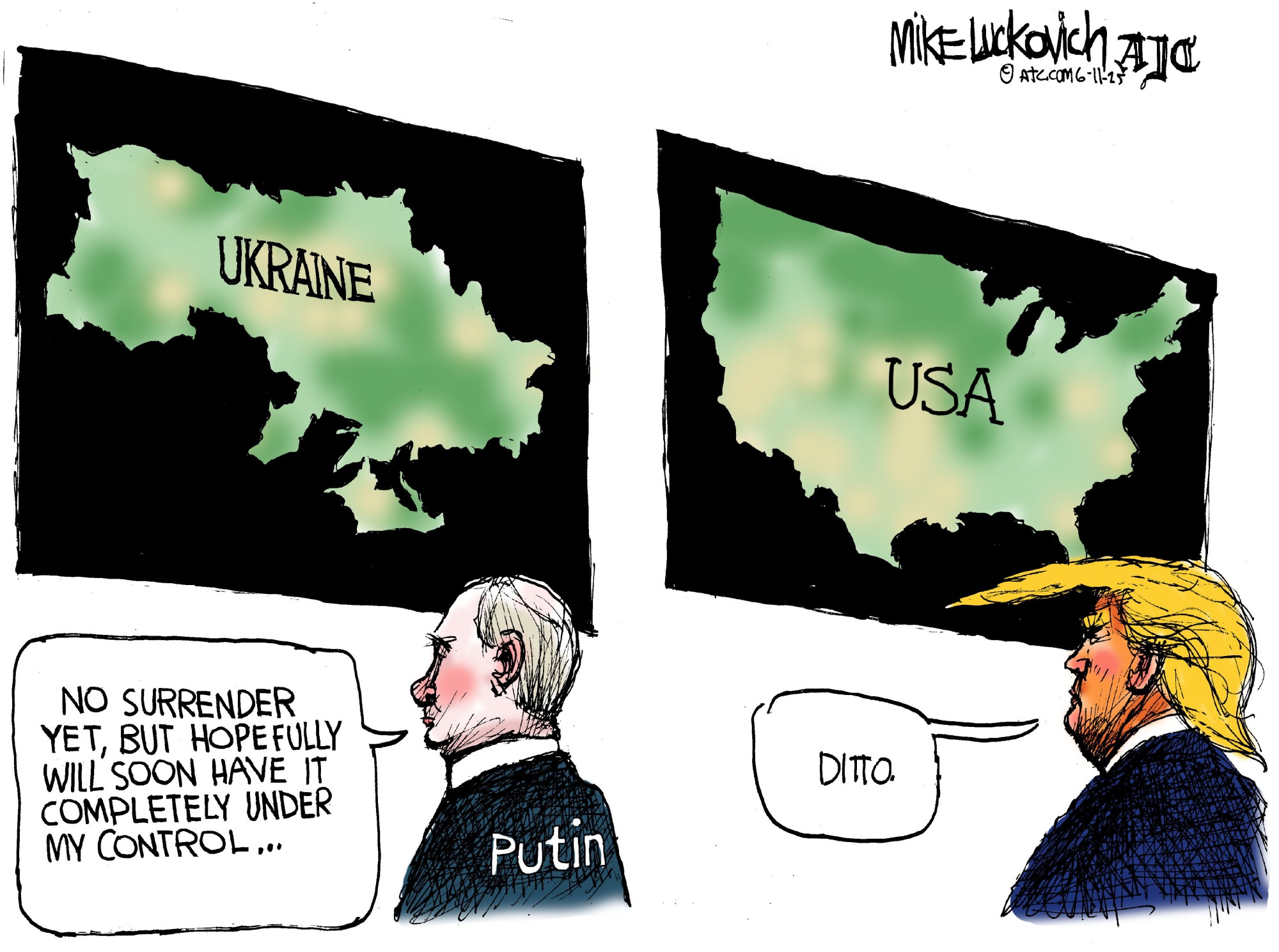Mike Luckovich's Latest Political Cartoons | Light Wave